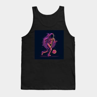 astronaut-football-planet-ball-illustration-design Tank Top